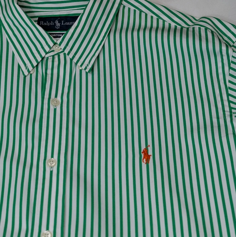 Ralph Lauren Custom Fit Oxford Button Down Shirt - Picture 1 of 9